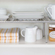 Seville Classics Expandable Kitchen Counter and Cabinet Shelf